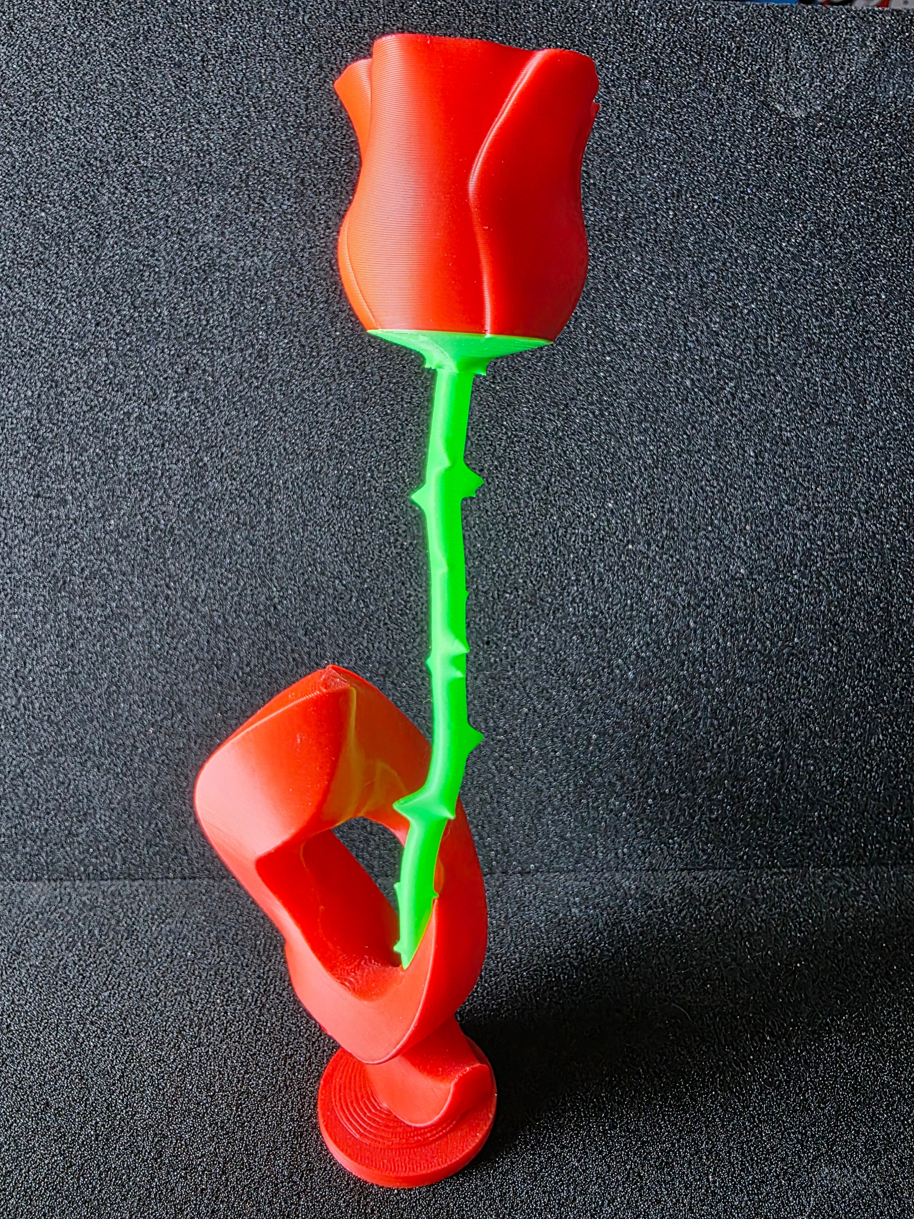 3D Printed Rose with Stand