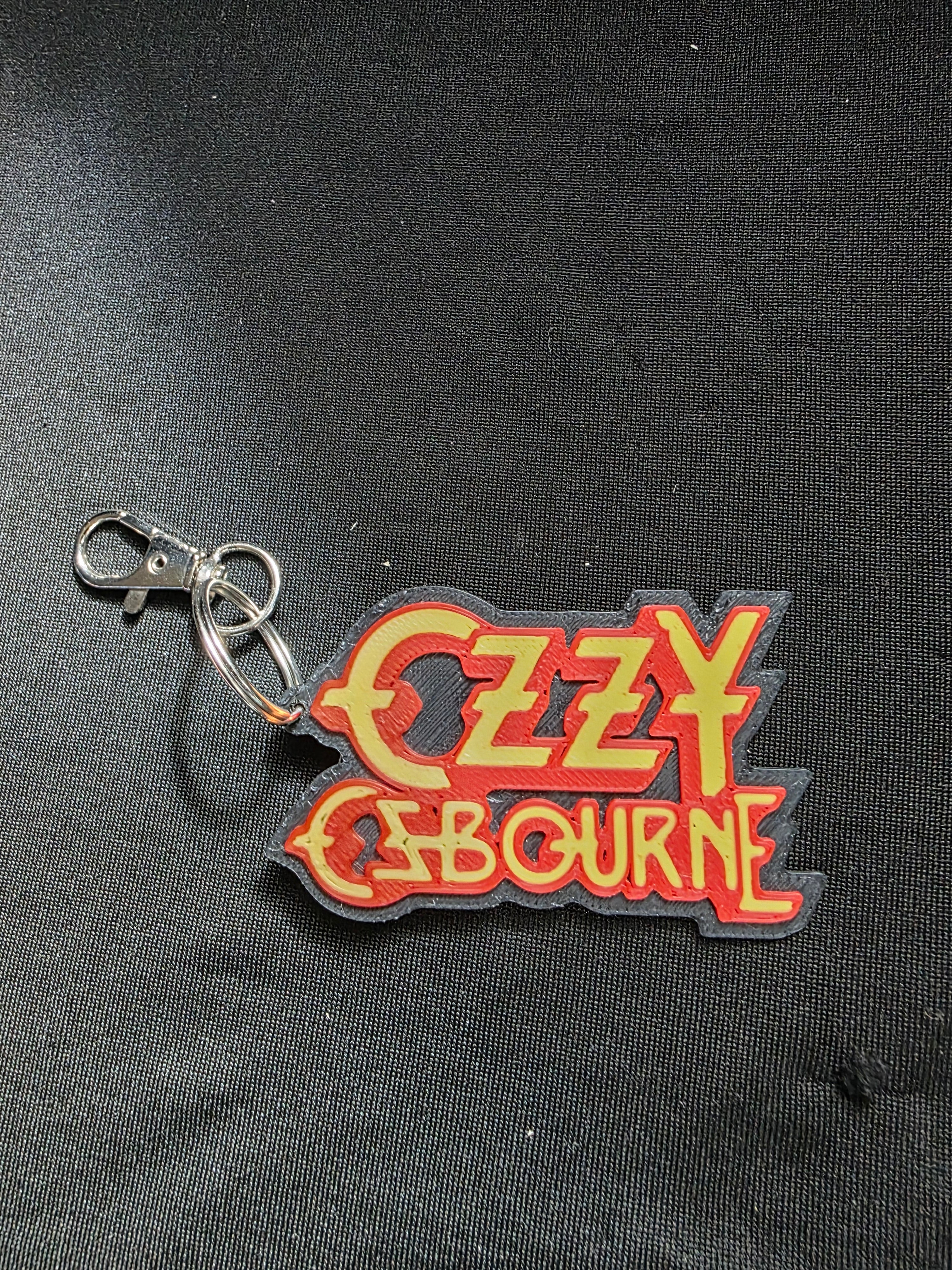 Ozzy Osbourne 3D Printed Keychain