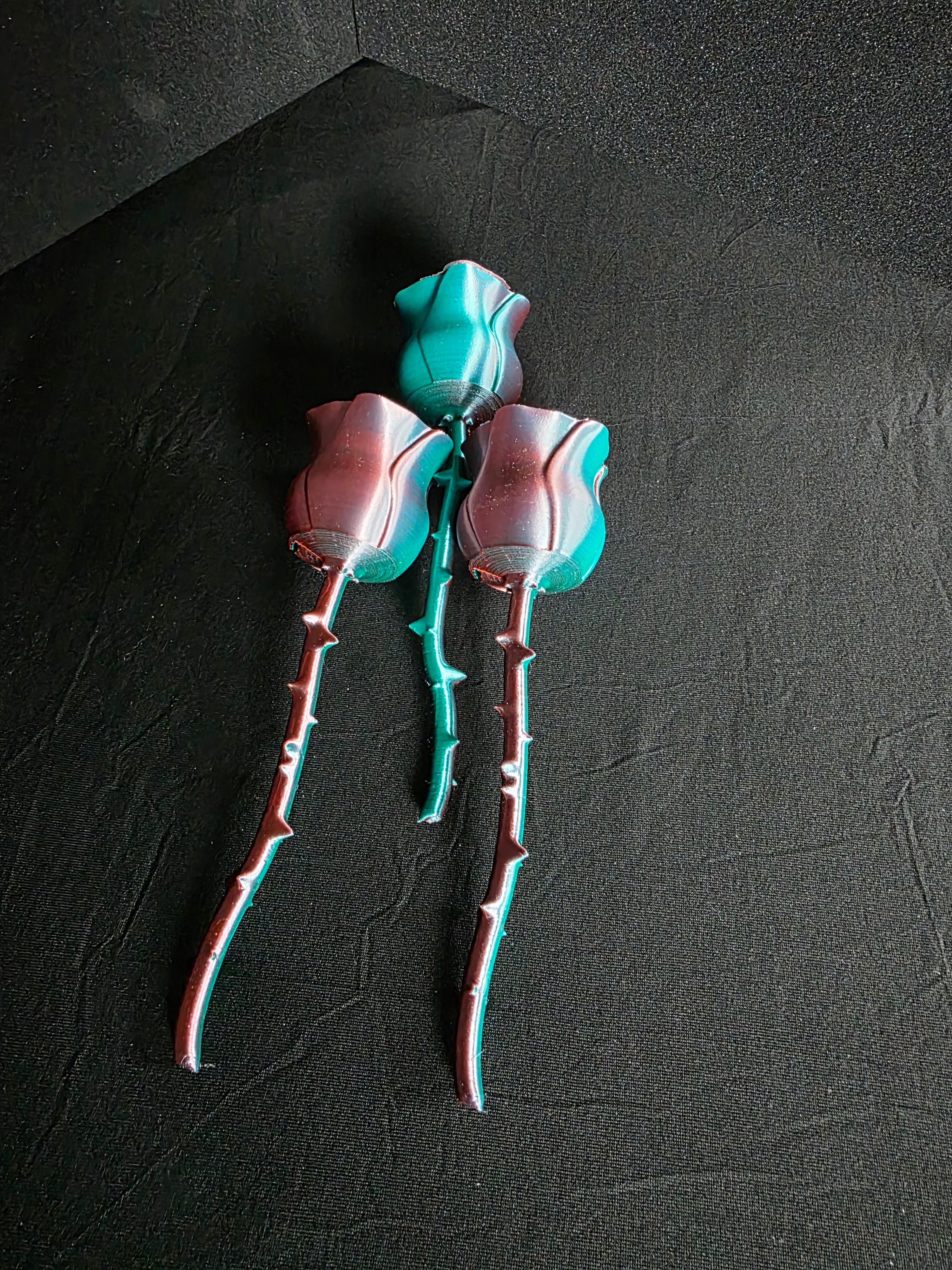 3D Printed Multi-Color Rose — 8 Inch