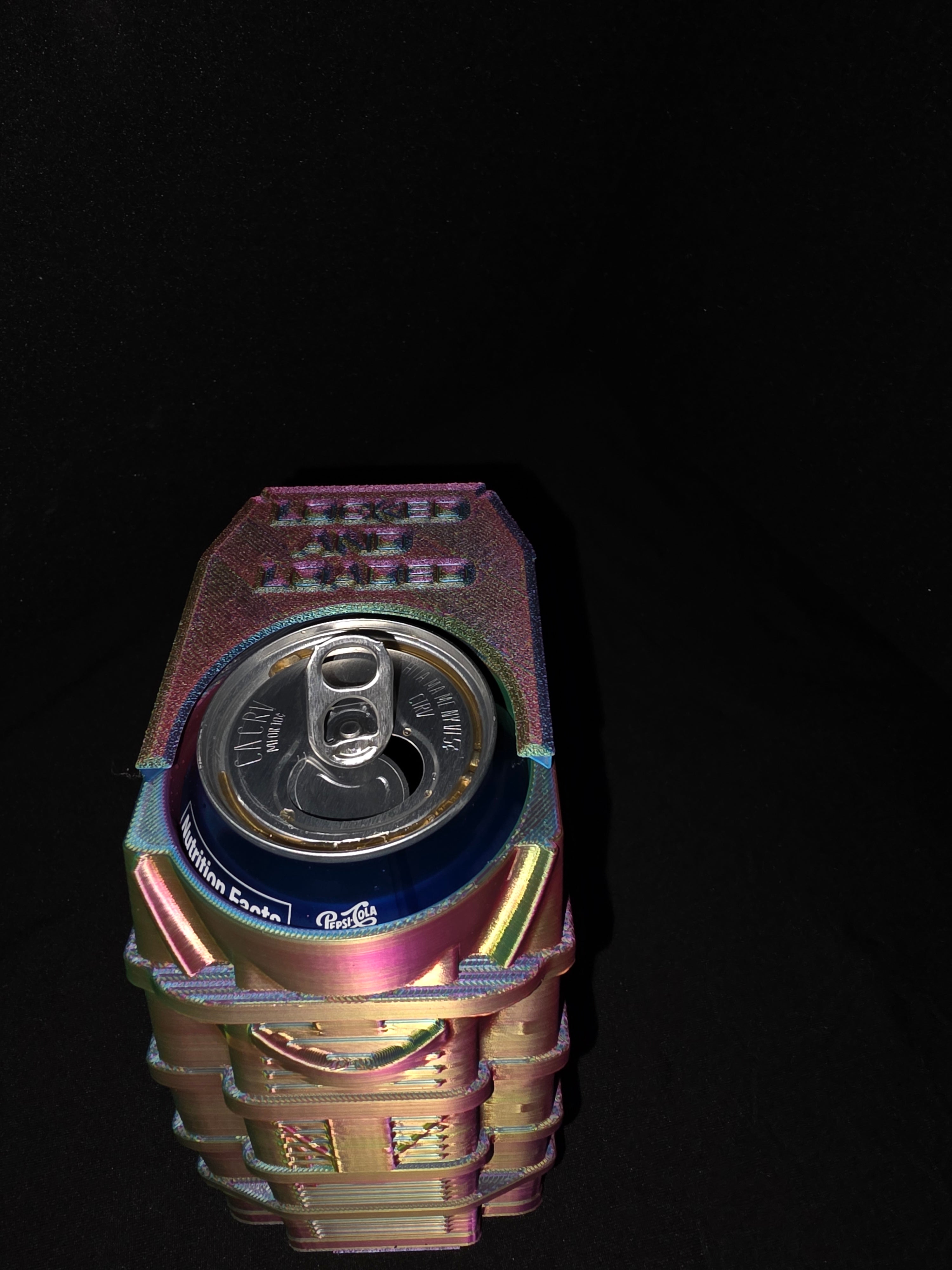 3D Printed Multi-Color Magazine Can Koozie