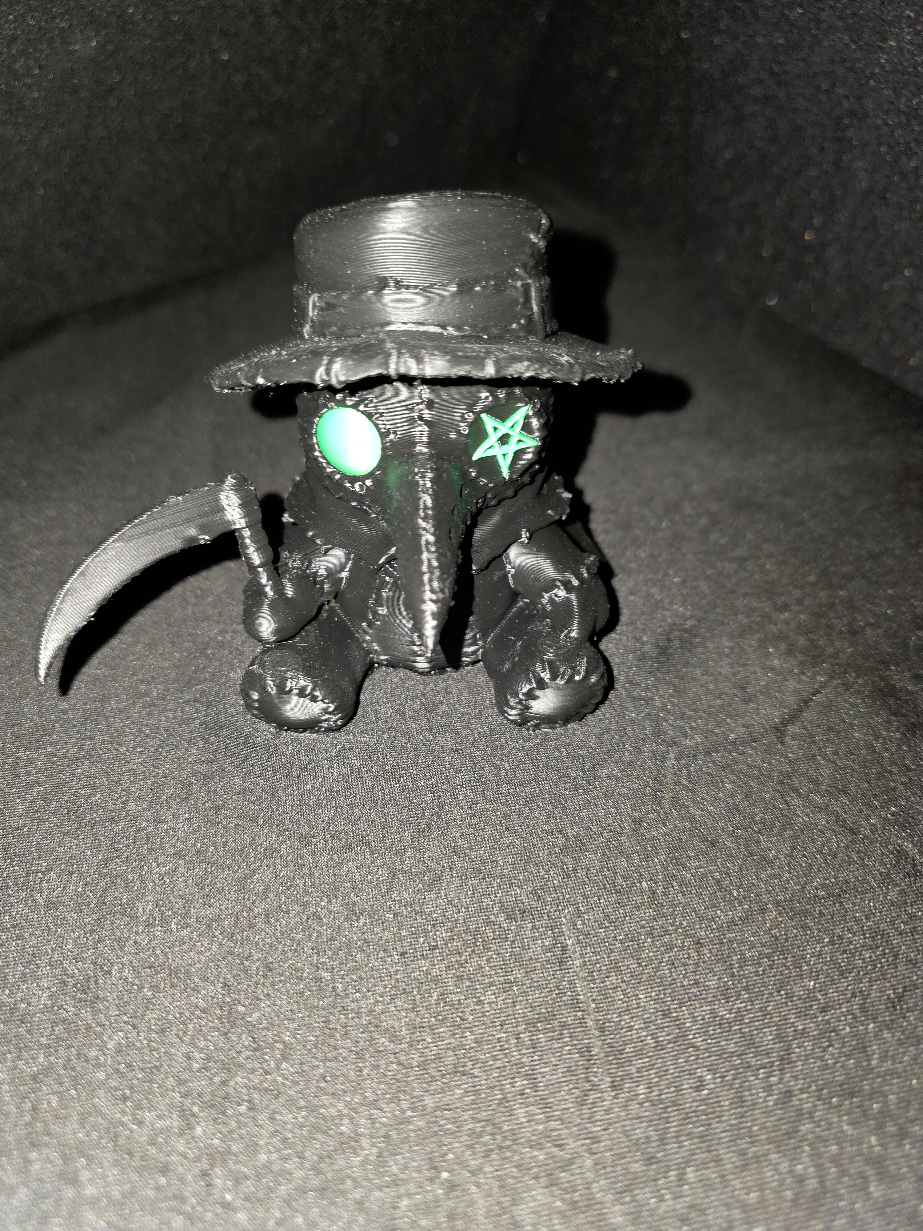 Terror Reaper – 3D Printed Black & Green Figure