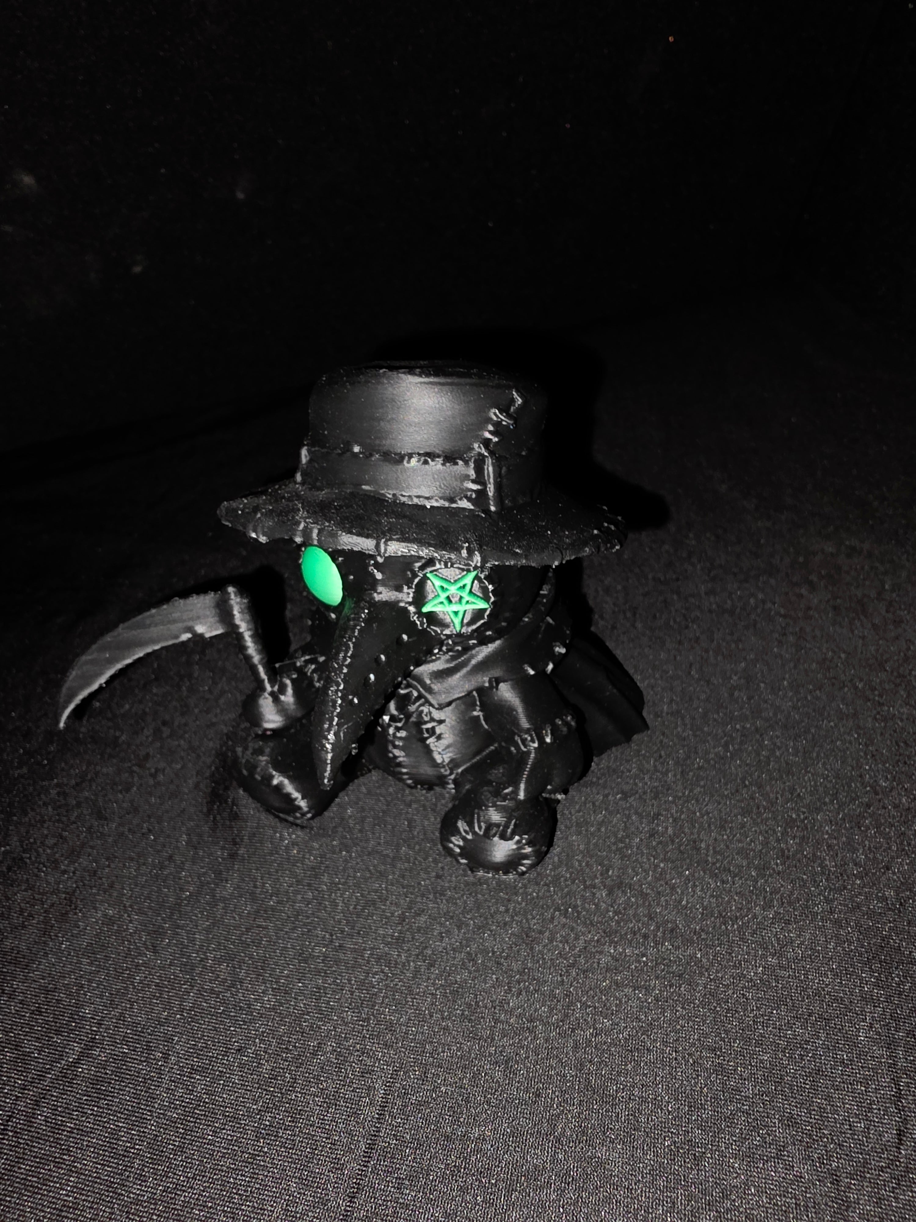Terror Reaper – 3D Printed Black & Green Figure