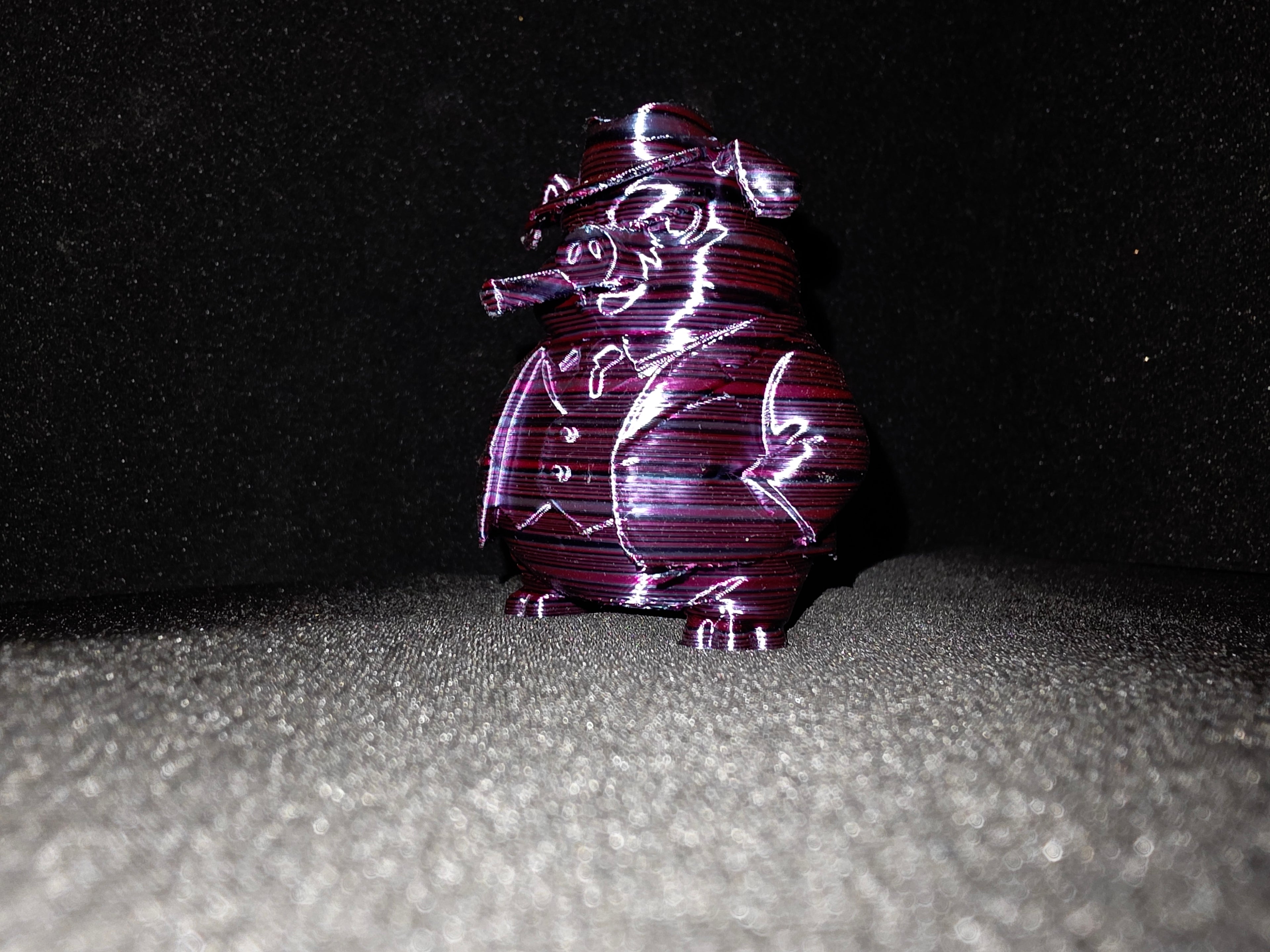 Mafia Hog – 3D Printed Multicolor Figure (~5 Inches)