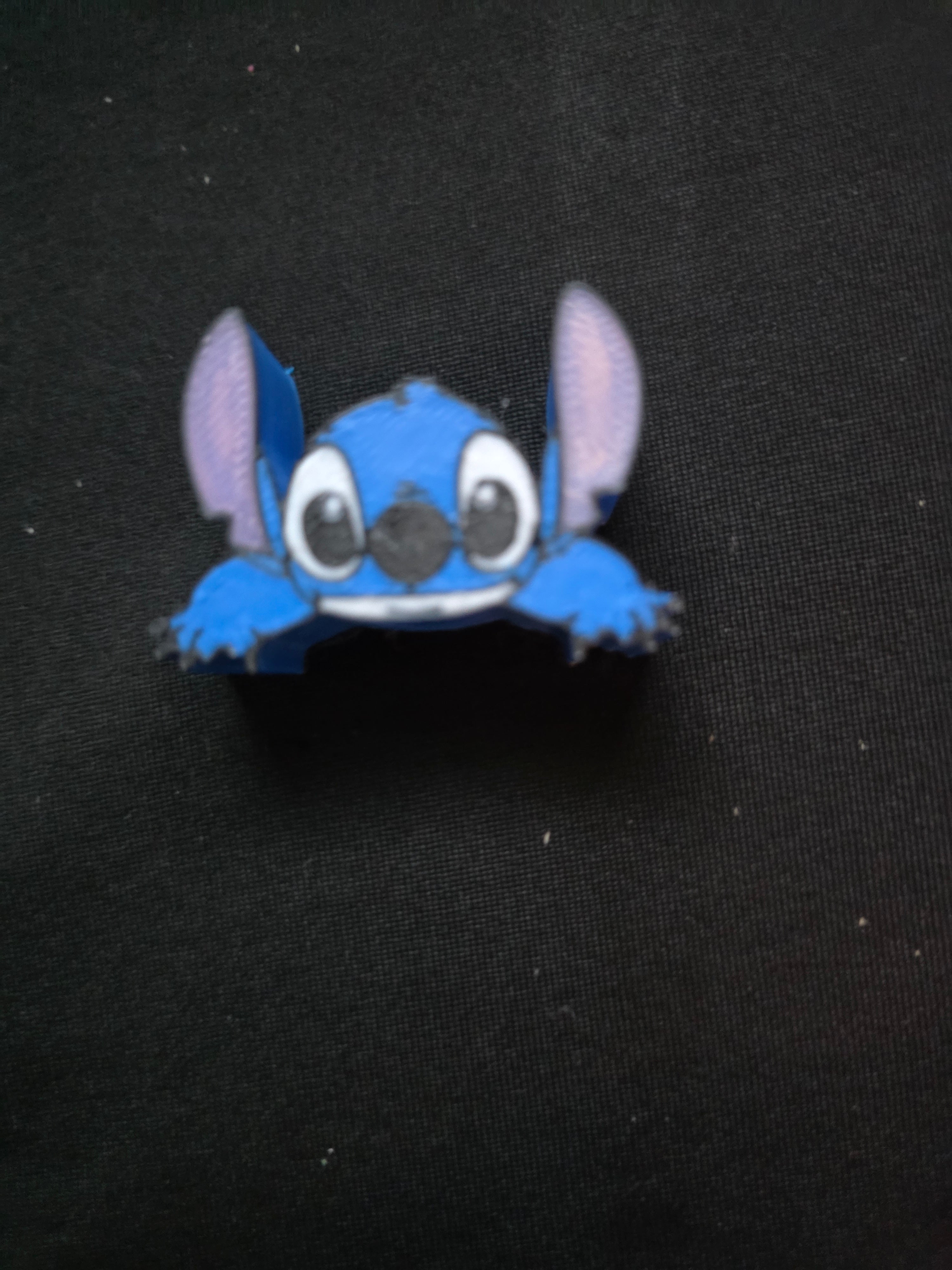 3D Printed Stitch Straw Topper for Stanley Cups